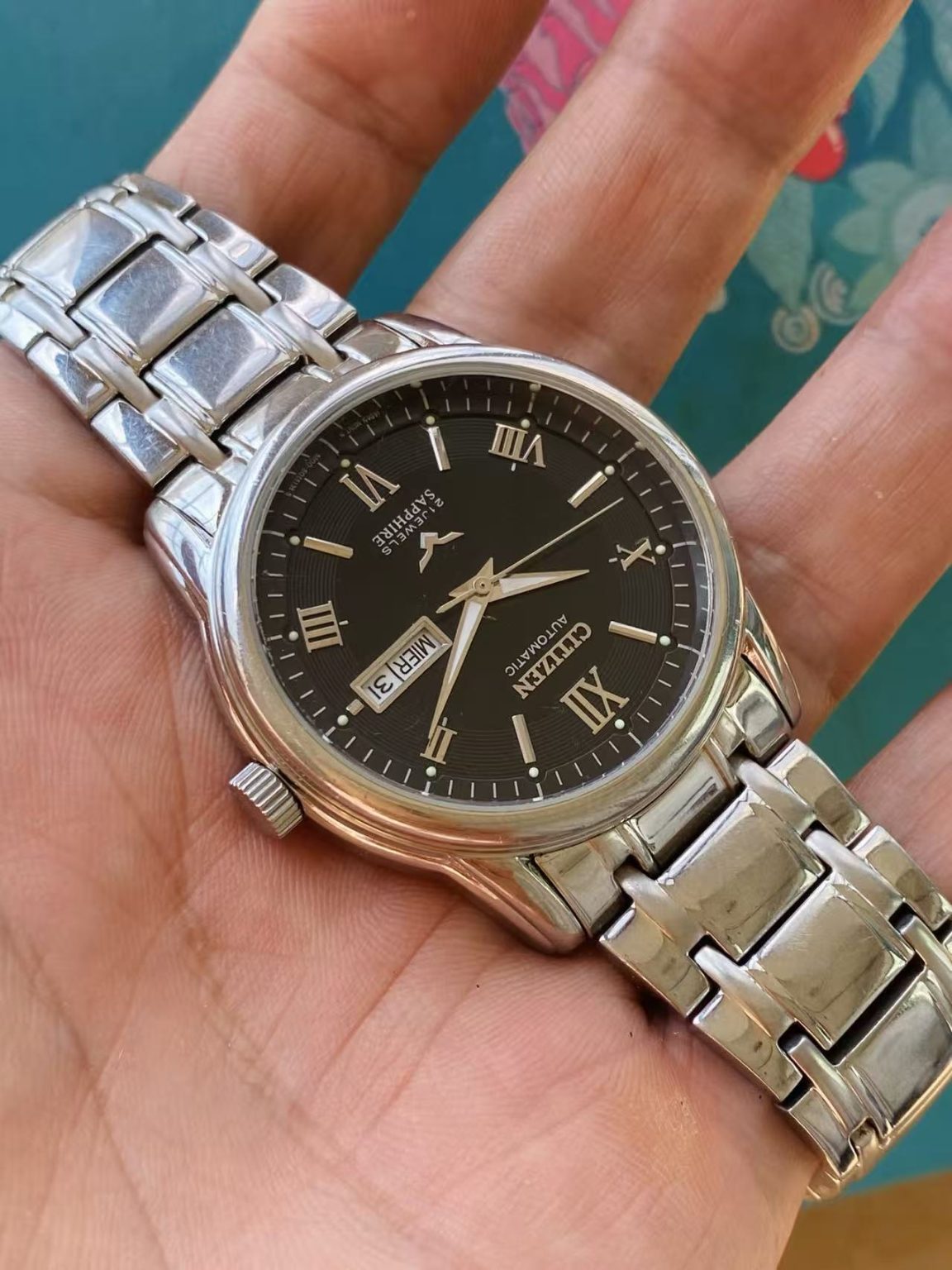 Citizen Men’s Day Date Automatic Watch Cal.8200 21 Jewels 40.5mm 254-0228