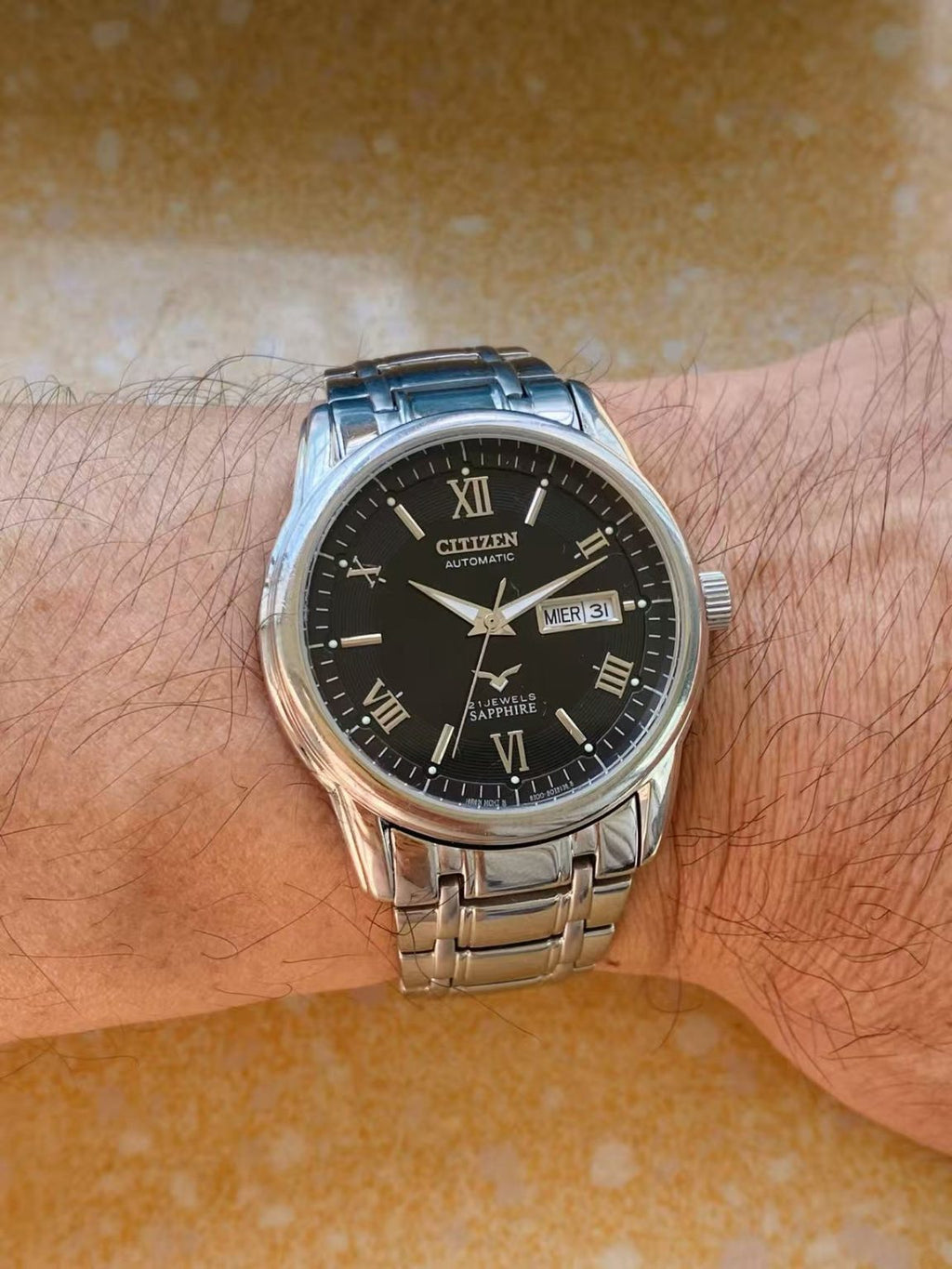 Citizen Men’s Day Date Automatic Watch Cal.8200 21 Jewels 40.5mm 254-0228