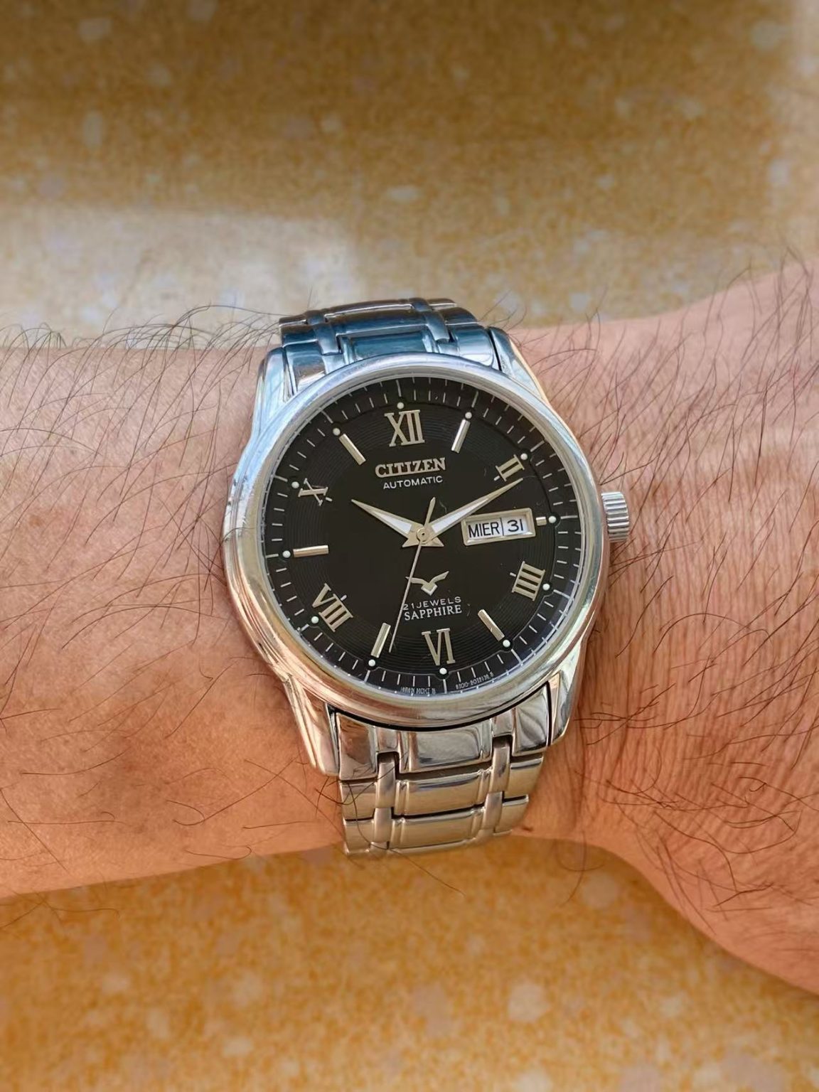 Citizen Men’s Day Date Automatic Watch Cal.8200 21 Jewels 40.5mm 254-0228