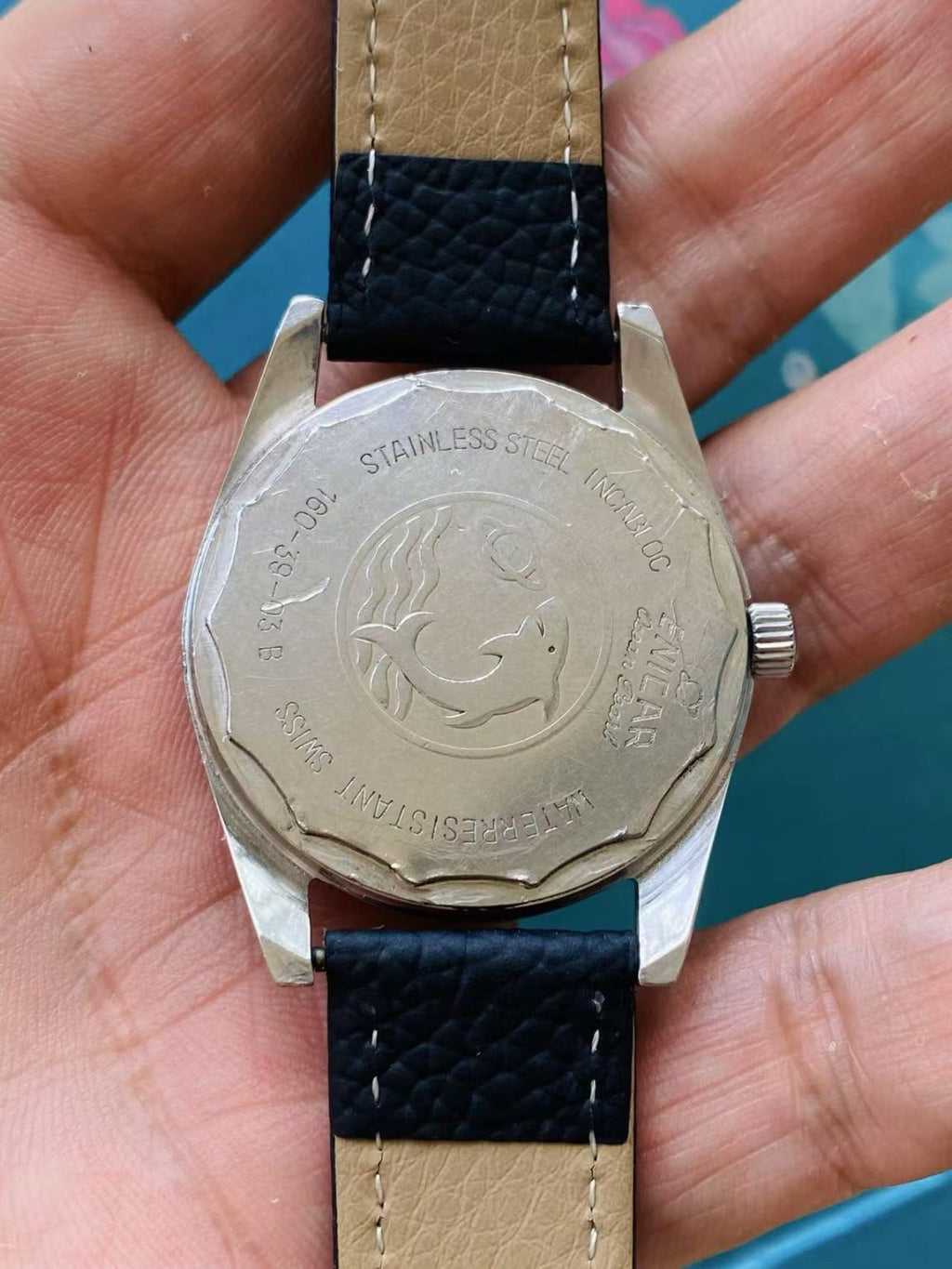 ENICAR Manual-Wind Swiss Watch Silver Domed Dial 36mm AR160 17Jewels 107-0160