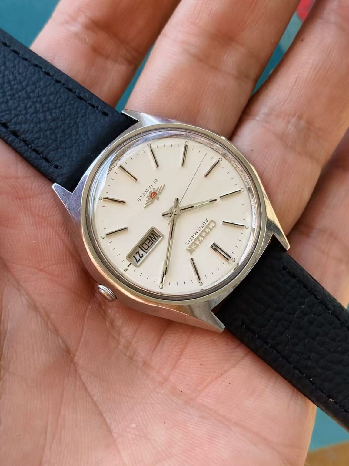 CITIZEN Automatic Day Date Watch Classic Model 36.5mm 8200 21Jewels 228-0138