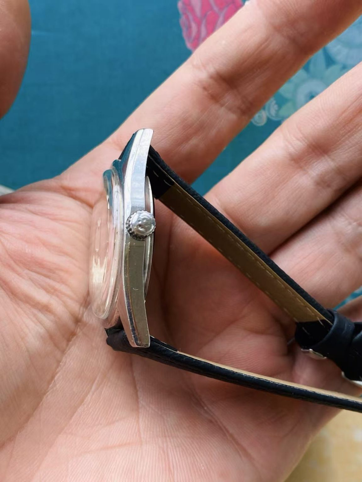 NIVADA Manual-Wind Swiss Watch Cloth Dial 35.5mm ETA2750 17Jewels 300-0178