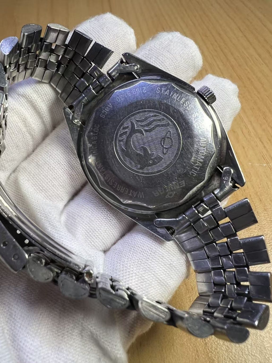 Swiss Made Enicar Day Date Automatic Watch 2169 25 Jewels 36MM 294-0420