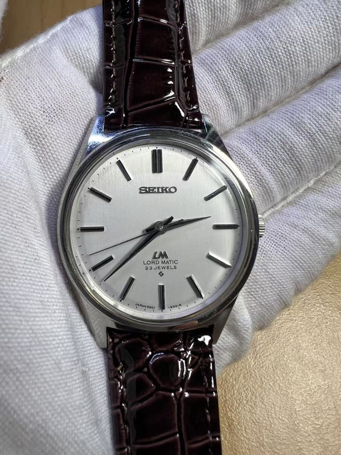 Rare Seiko Lord Matic LM Automatic Watch 5601-9001R 23 Jewels 35MM 290-0570