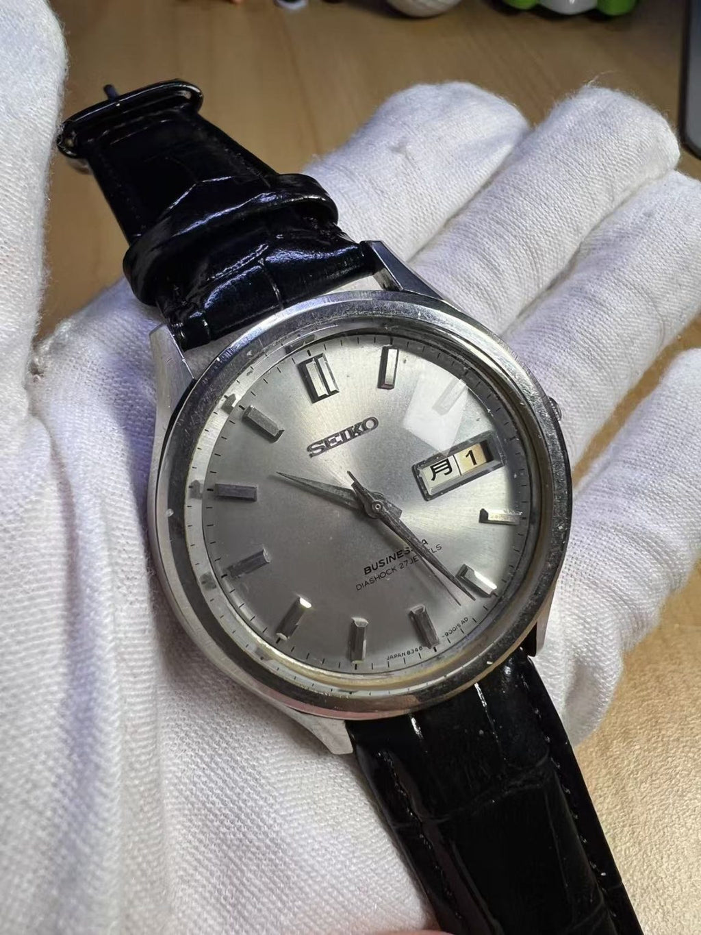 Seiko BUSINESS-A Day Date Automatic Watch 8346-9001S AD 27 Jewels 36MM 215-0300