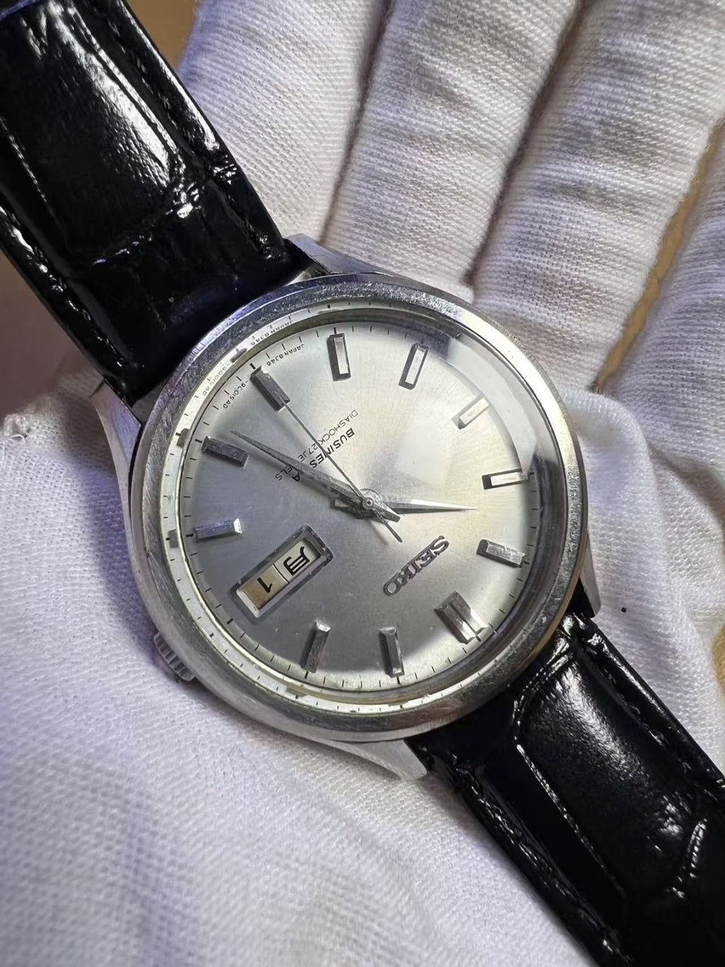 Seiko BUSINESS-A Day Date Automatic Watch 8346-9001S AD 27 Jewels 36MM 215-0300