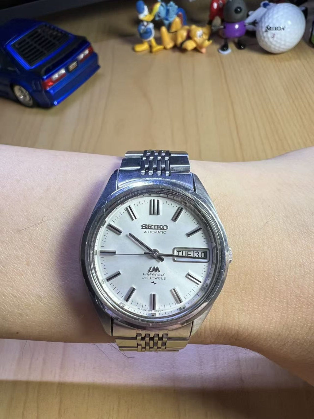 Seiko Lord Matic LM Day Date Automatic Watch 5206-6020R 23 Jewels 35MM 241-0550