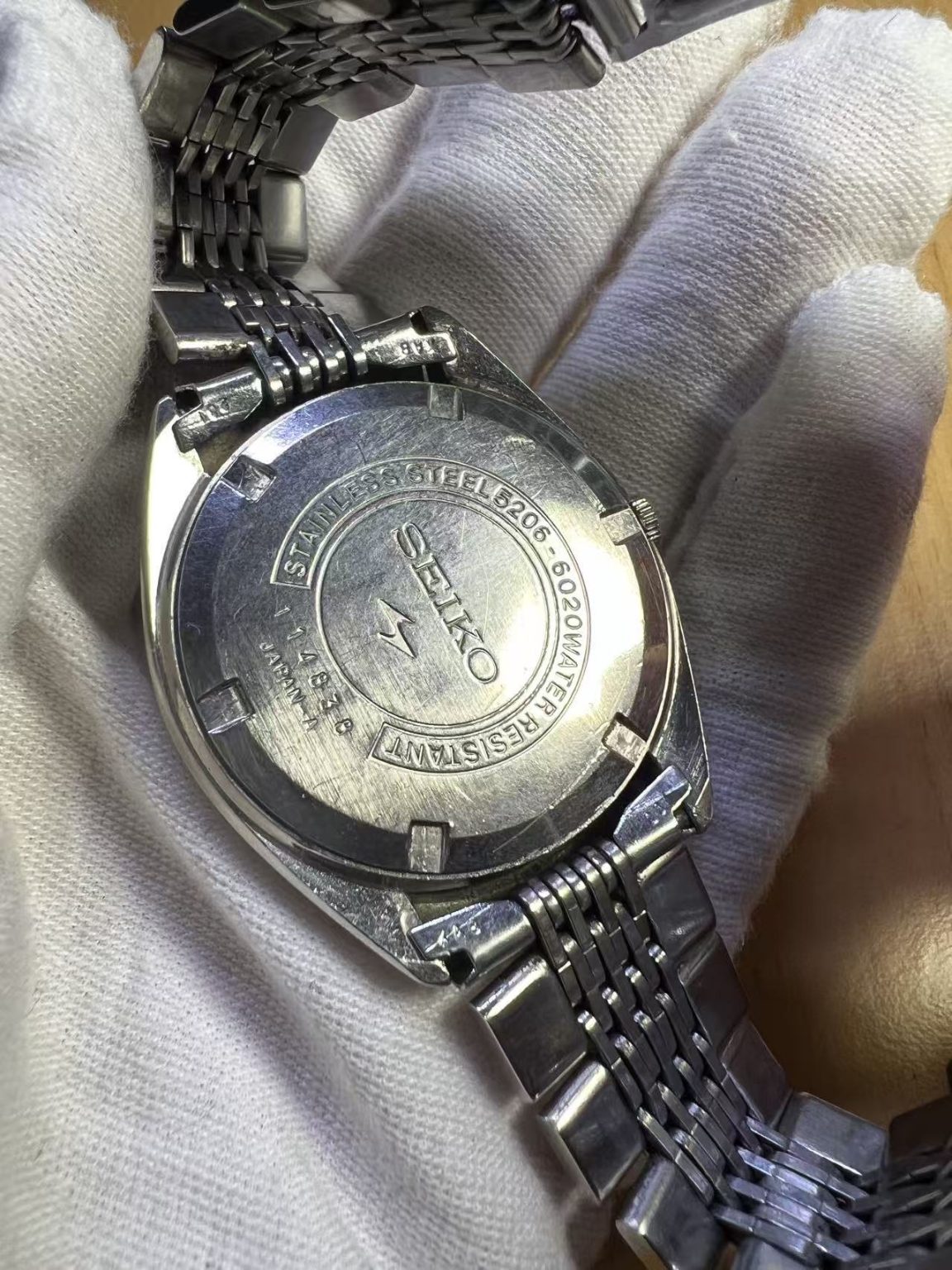 Seiko Lord Matic LM Day Date Automatic Watch 5206-6020R 23 Jewels 35MM 241-0550