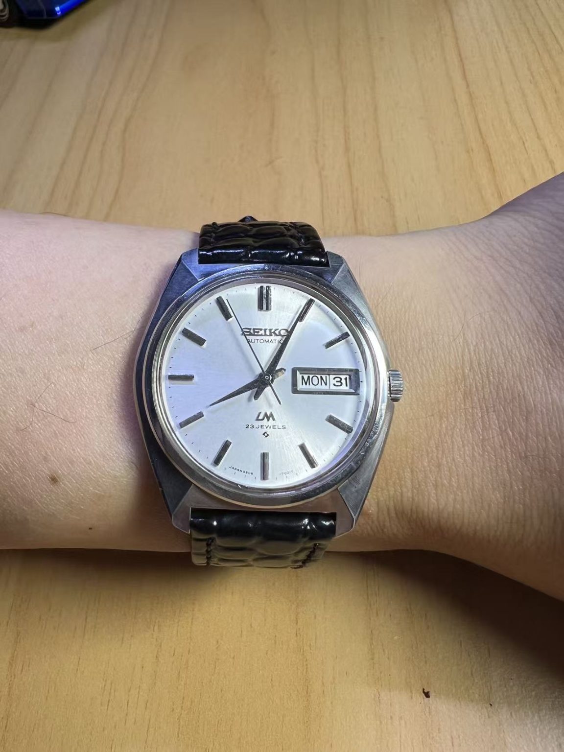 Seiko Lord Matic LM Day Date Automatic Watch 5606-7001T 23 Jewels 36MM 250-0520