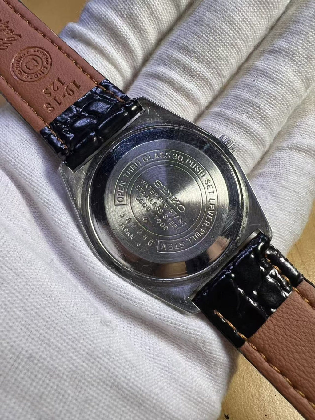 Seiko Lord Matic LM Day Date Automatic Watch 5606-7001T 23 Jewels 36MM 250-0520