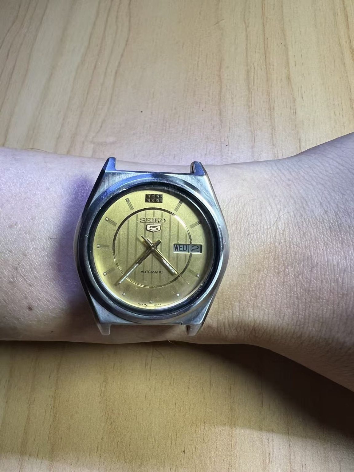 Seiko Number 5 Day Date Automatic Watch 7009-498RR 17 Jewels 36MM 152-0100