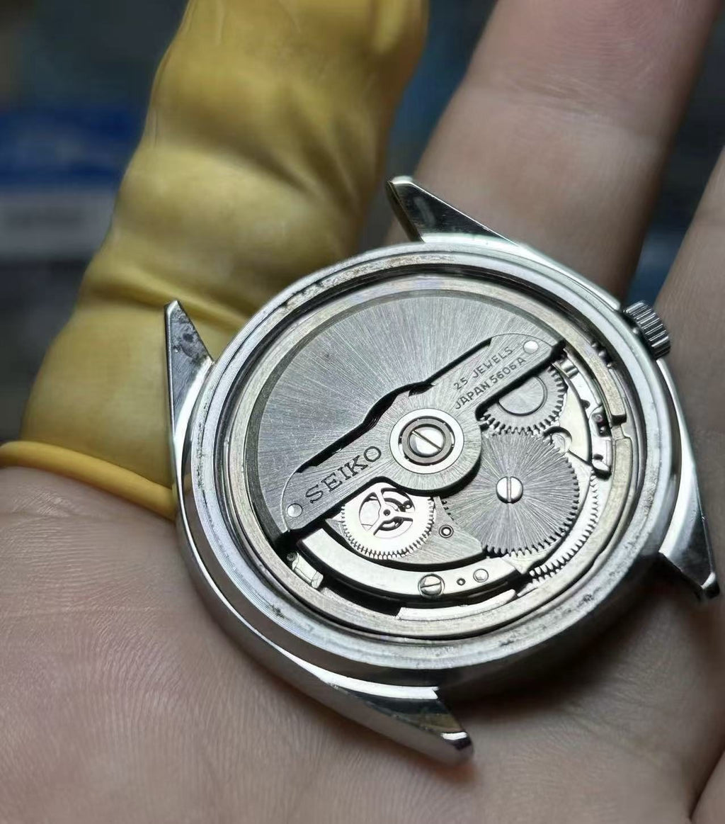 Rare Seiko Lord Matic LM Day Date Automatic Watch 5606A 25 Jewels 36MM 233-0520