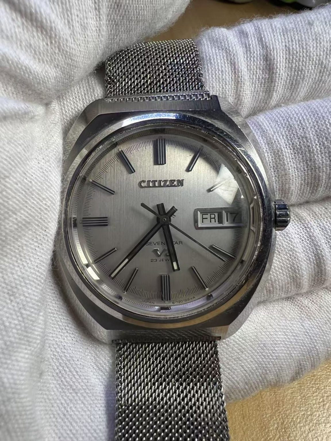 Citizen V2 Day Date Automatic Watch G-720188 KA 23 Jewels 38MM 188-0350