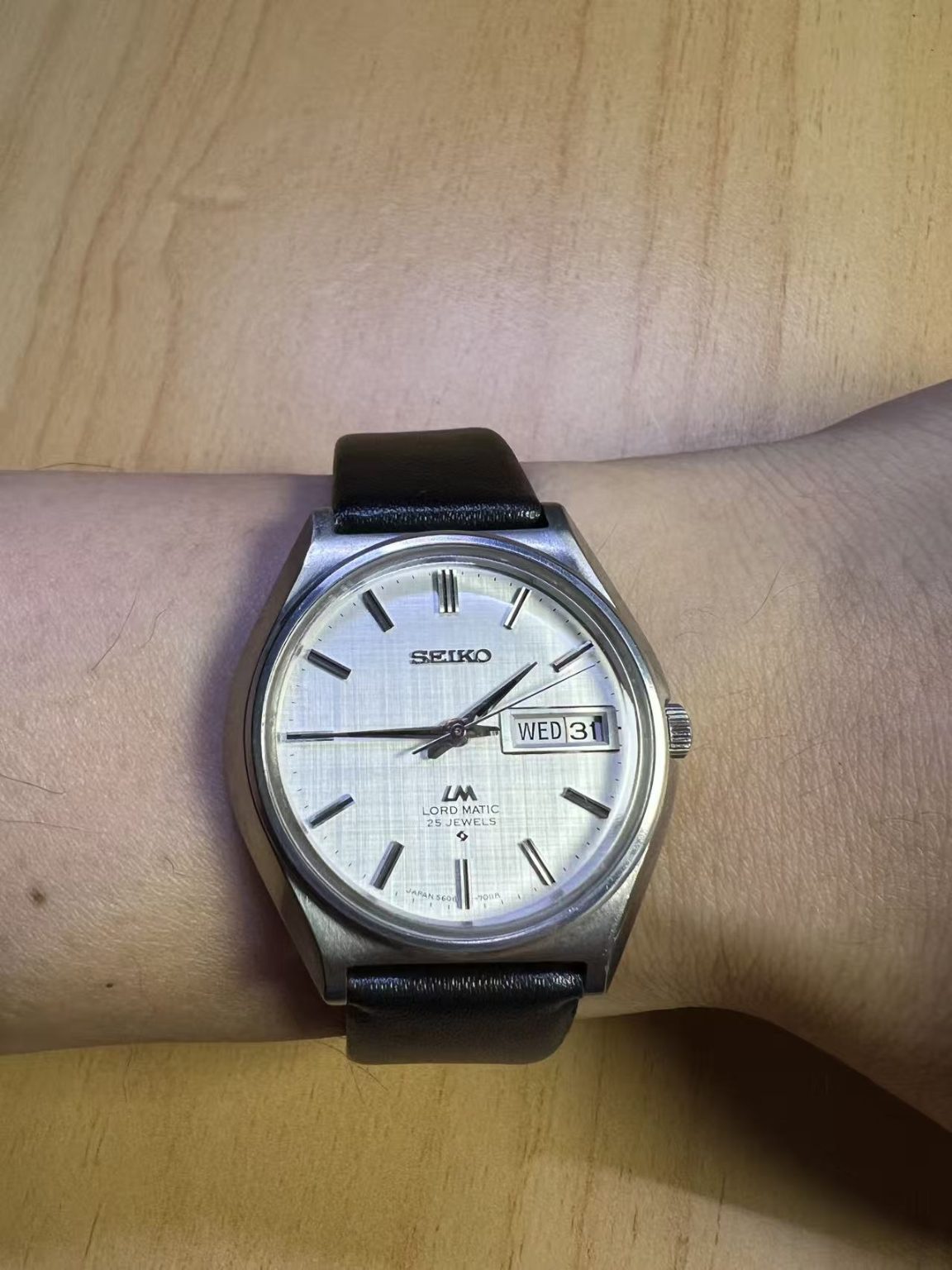 Seiko Lord Matic LM Day Date Automatic Watch 5606-7011R 25 Jewels 37MM 230-0500