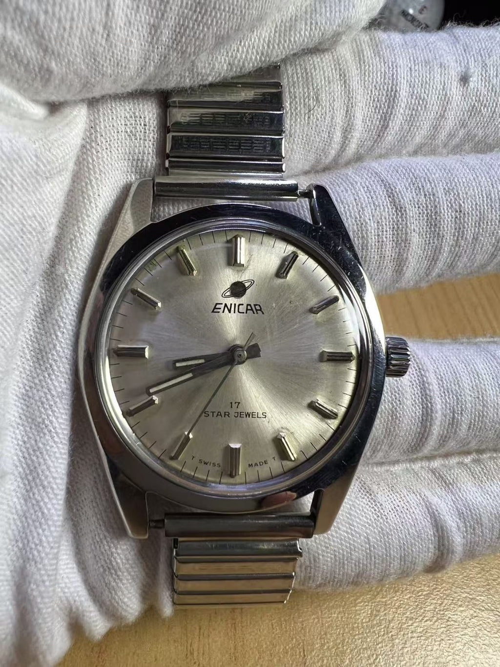 Swiss Made Enicar 160 Manual-Winding Watch 17 Jewels 36MM 147-0188