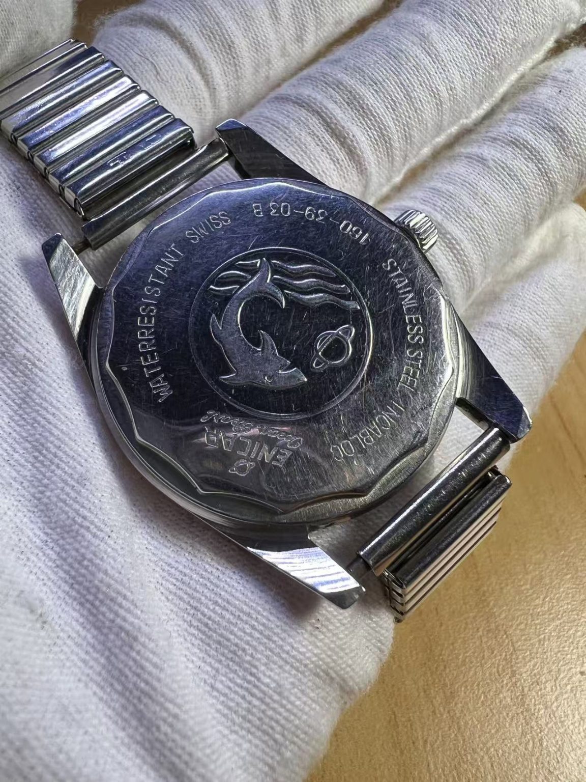 Swiss Made Enicar 160 Manual-Winding Watch 17 Jewels 36MM 147-0188