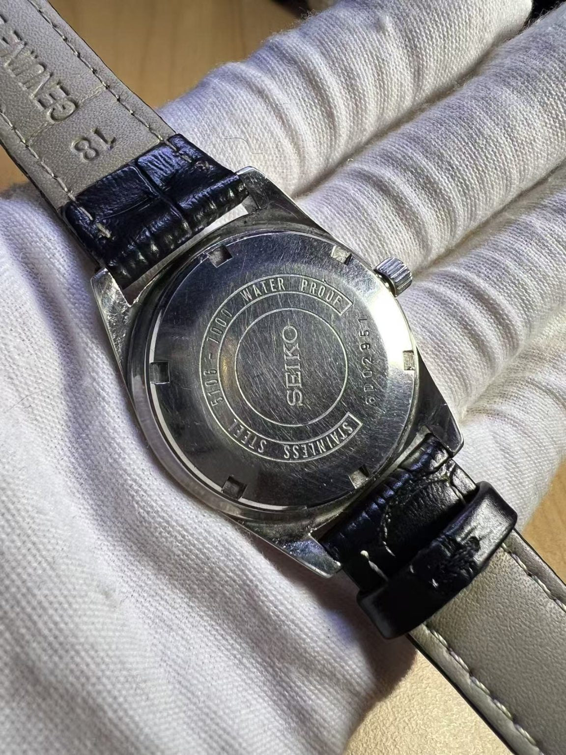 Seiko SEIKOMATIC-P Day Date Automatic Watch 5106-7000T 33 Jewels 36MM 291-0560