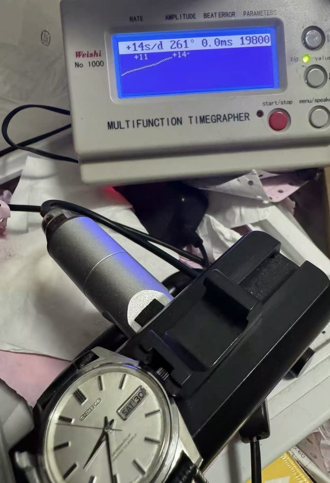 Seiko SEIKOMATIC-P Day Date Automatic Watch 5106-7000T 33 Jewels 36MM 291-0560