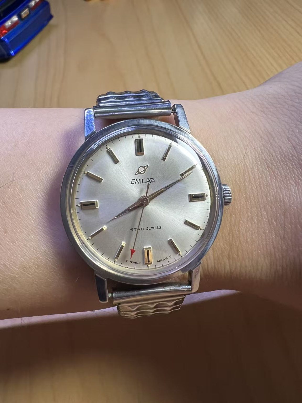 Swiss Made Enicar Star Jewels Manual-Winding Watch 35mm 293-0218