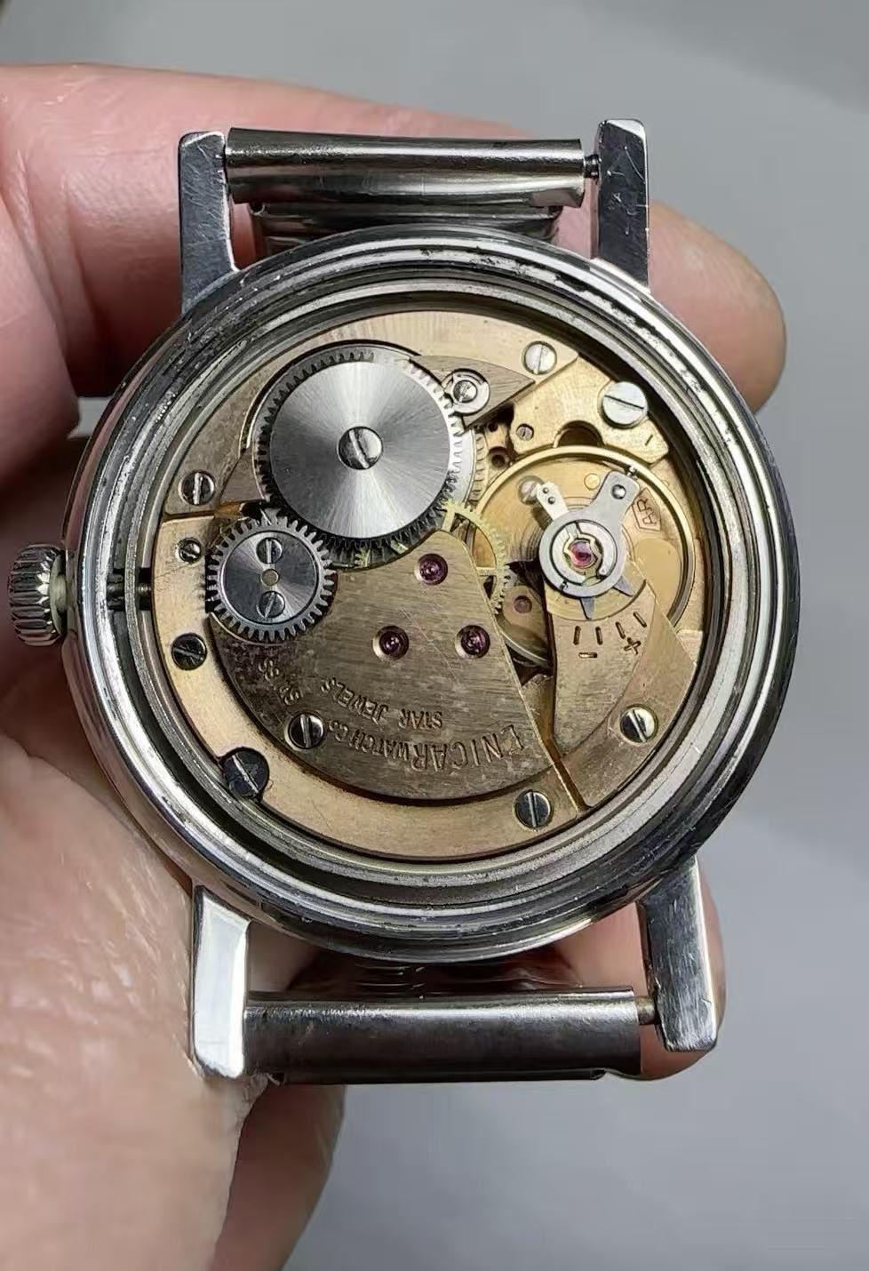 Swiss Made Enicar Star Jewels Manual-Winding Watch 35mm 293-0218