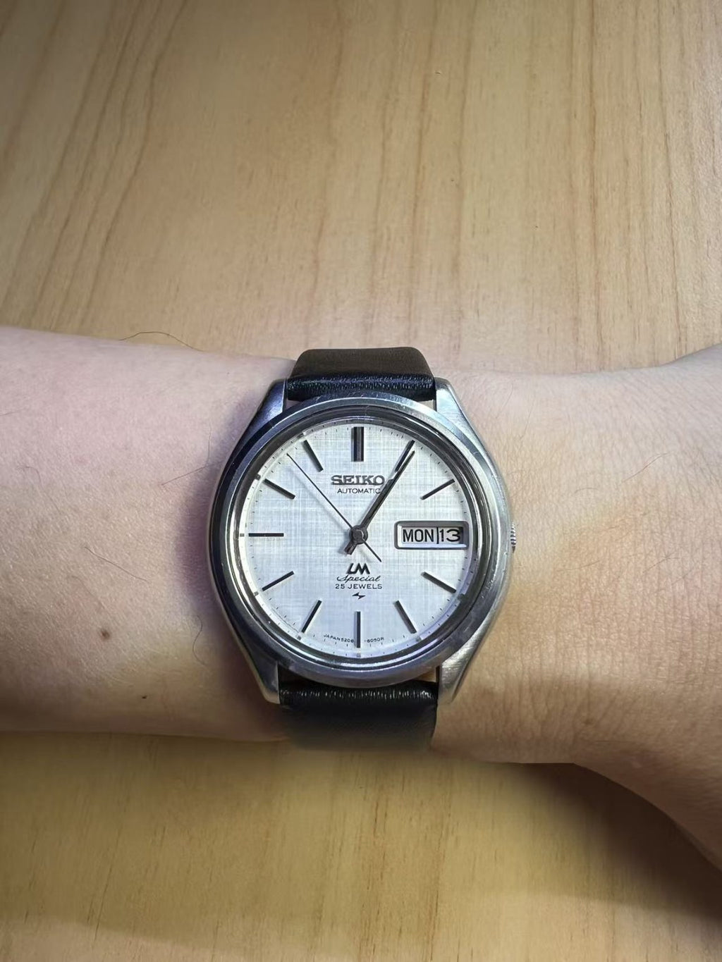 Seiko Lord Matic LM Special Day Date Automatic Watch 5206 25Jewels 36MM 242-0550