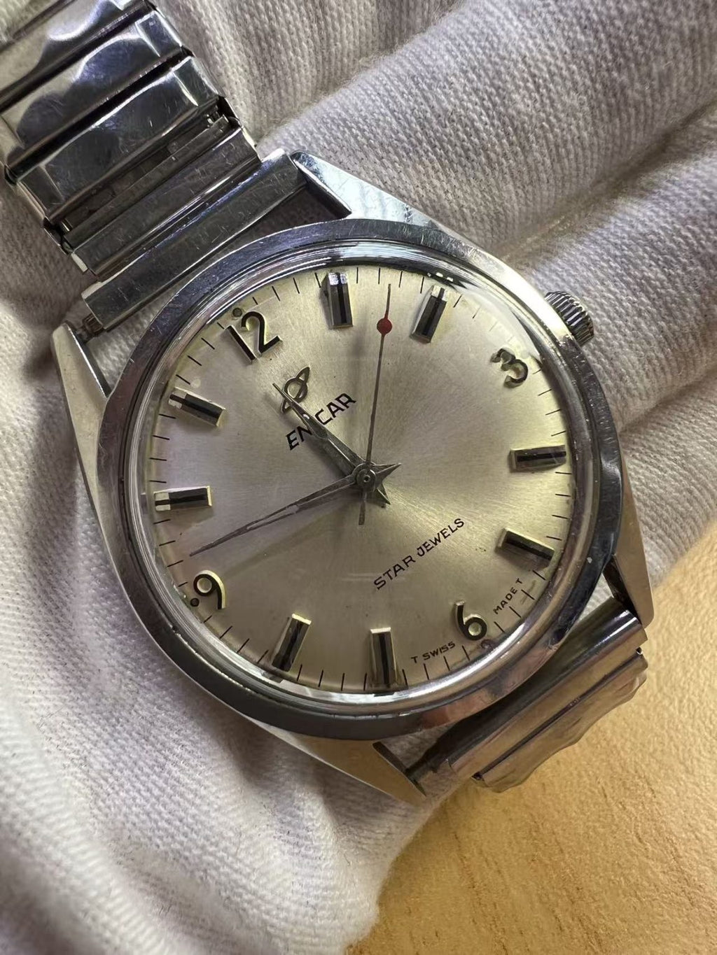 Swiss Made Enicar Star Jewels Manual-Winding Watch 17 Jewels 35MM 149-0188