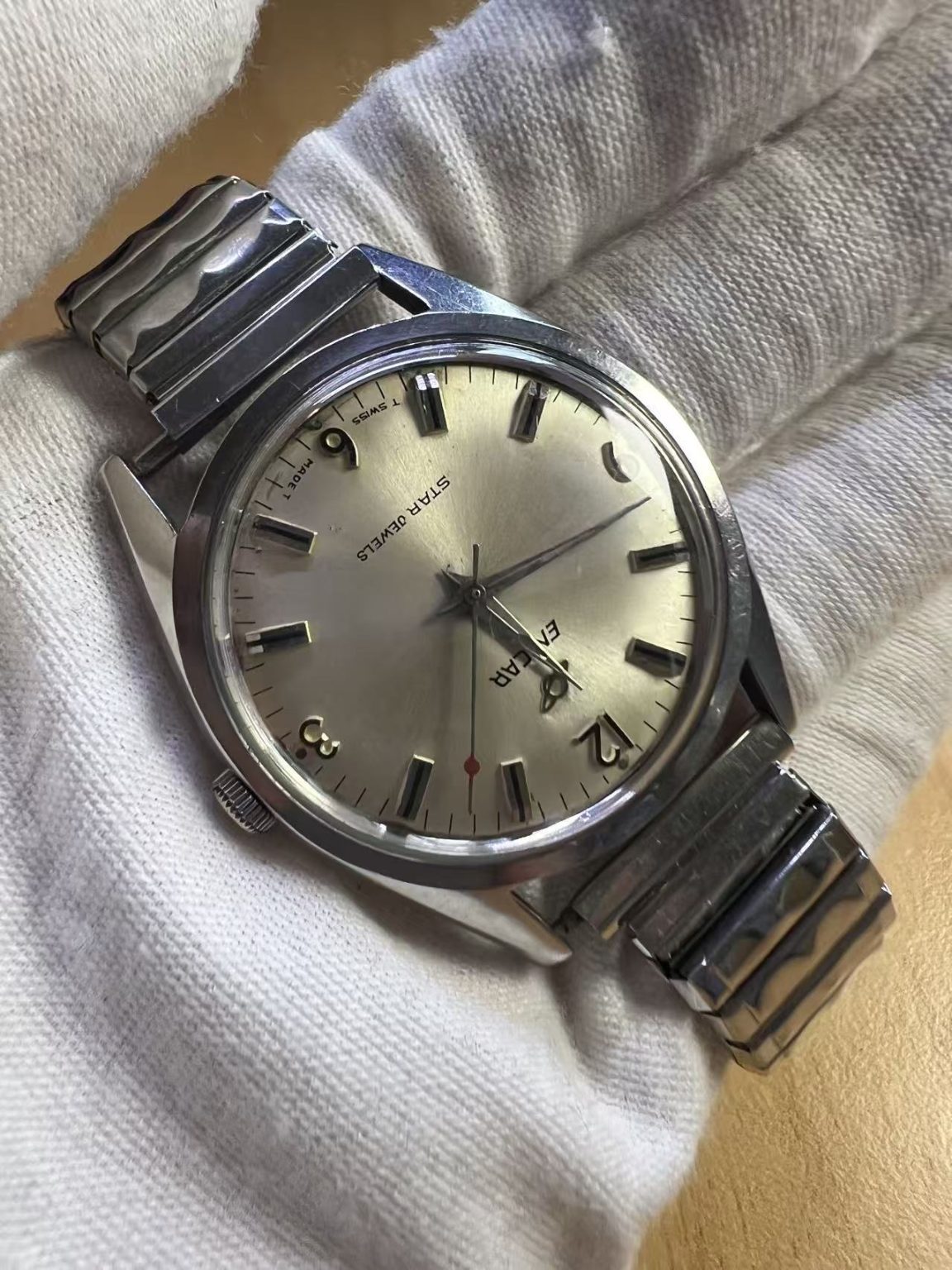 Swiss Made Enicar Star Jewels Manual-Winding Watch 17 Jewels 35MM 149-0188