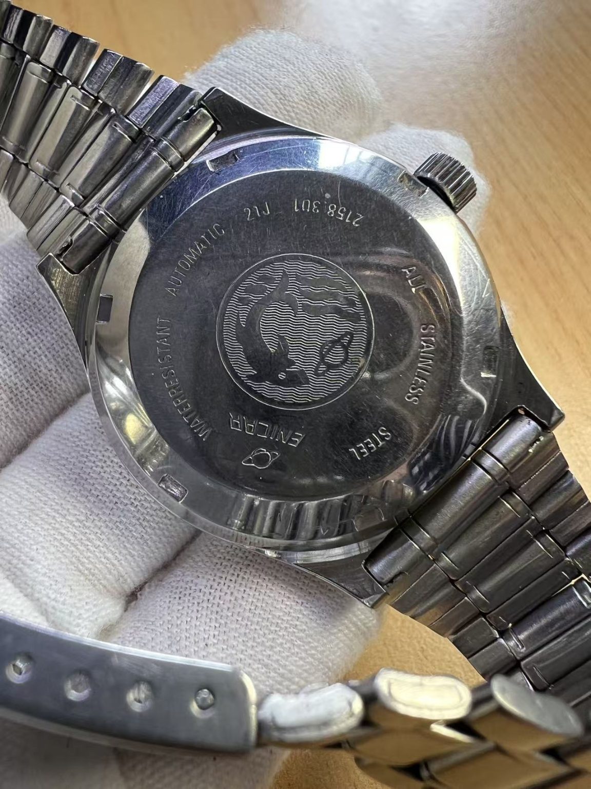 Swiss Made Enicar Day Date Automatic Watch Cal.2158 21 Jewels 35MM 223-0388