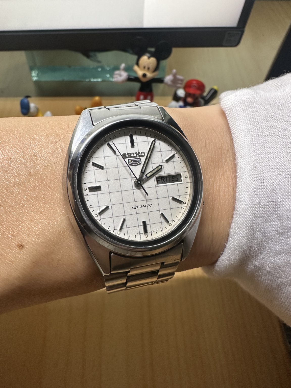 Seiko Men's Number 5 Automatic Day Date Watch Cal.7009 36mm 204-0150