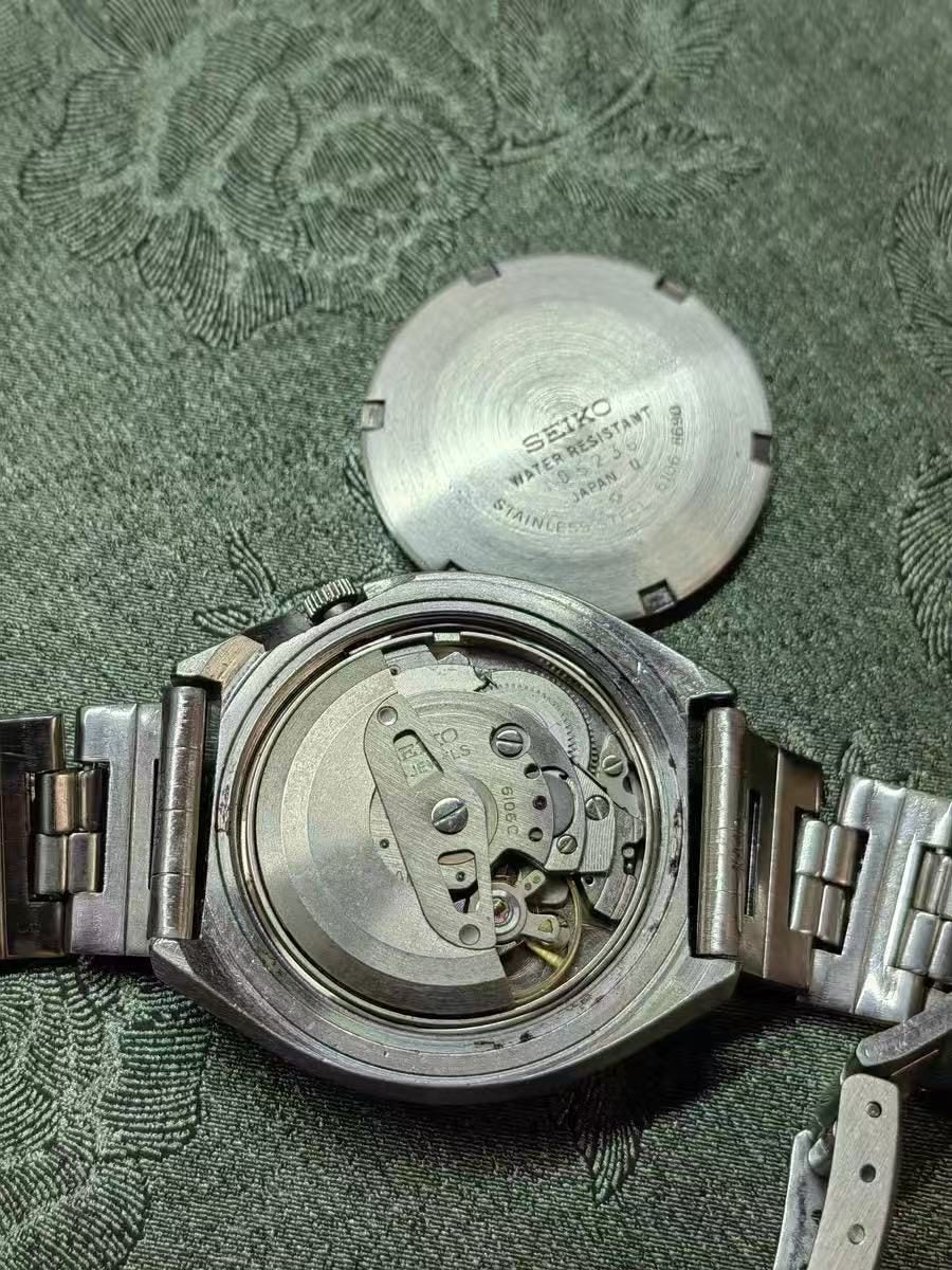 Seiko 5ACTUS SS Day Date Automatic Watch 6106 23 Jewels 38MM 324-0680