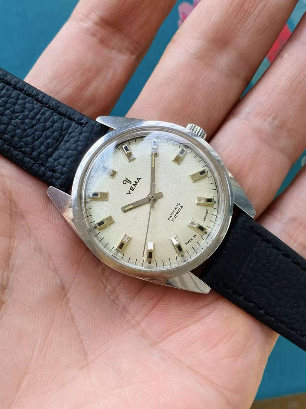 YEMA Vintage Manual-Winding Mens' Watch 35.3mm 17 Jewels 321-0128