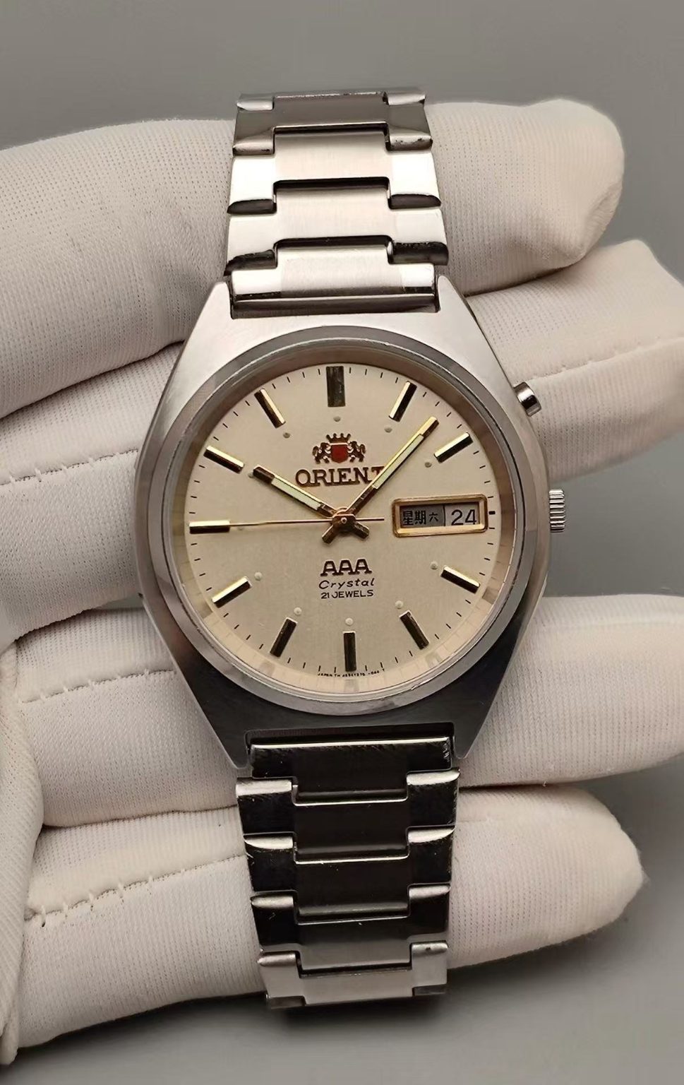 ORIENT Men's Automatic Day Date Watch Cal.46943 21 Jewels 36.5mm 323-0240