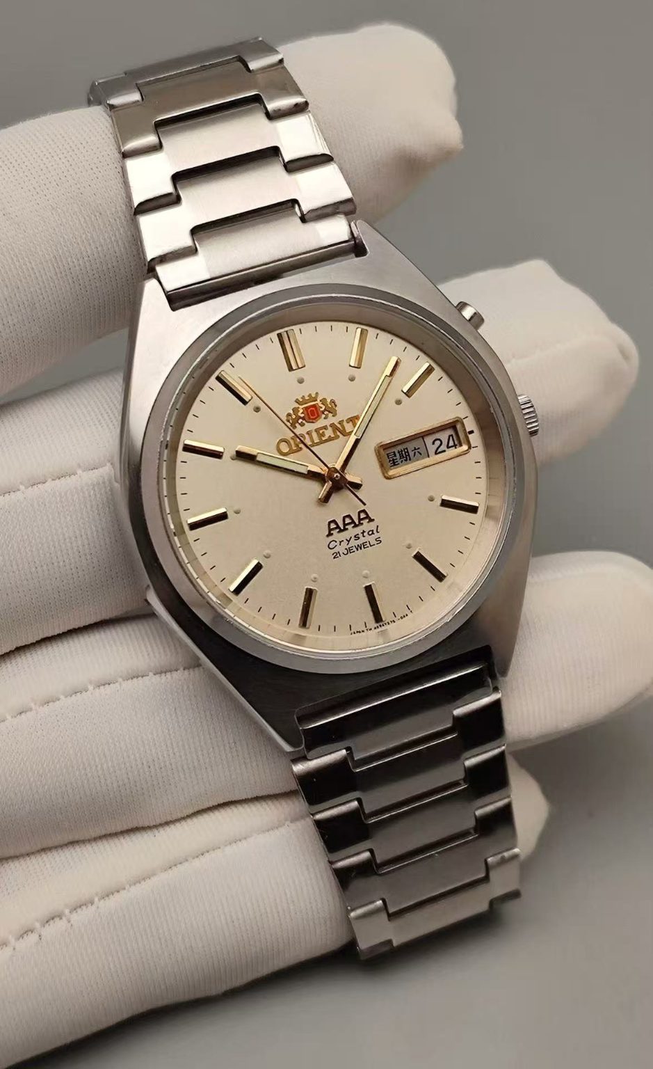 ORIENT Men's Automatic Day Date Watch Cal.46943 21 Jewels 36.5mm 323-0240