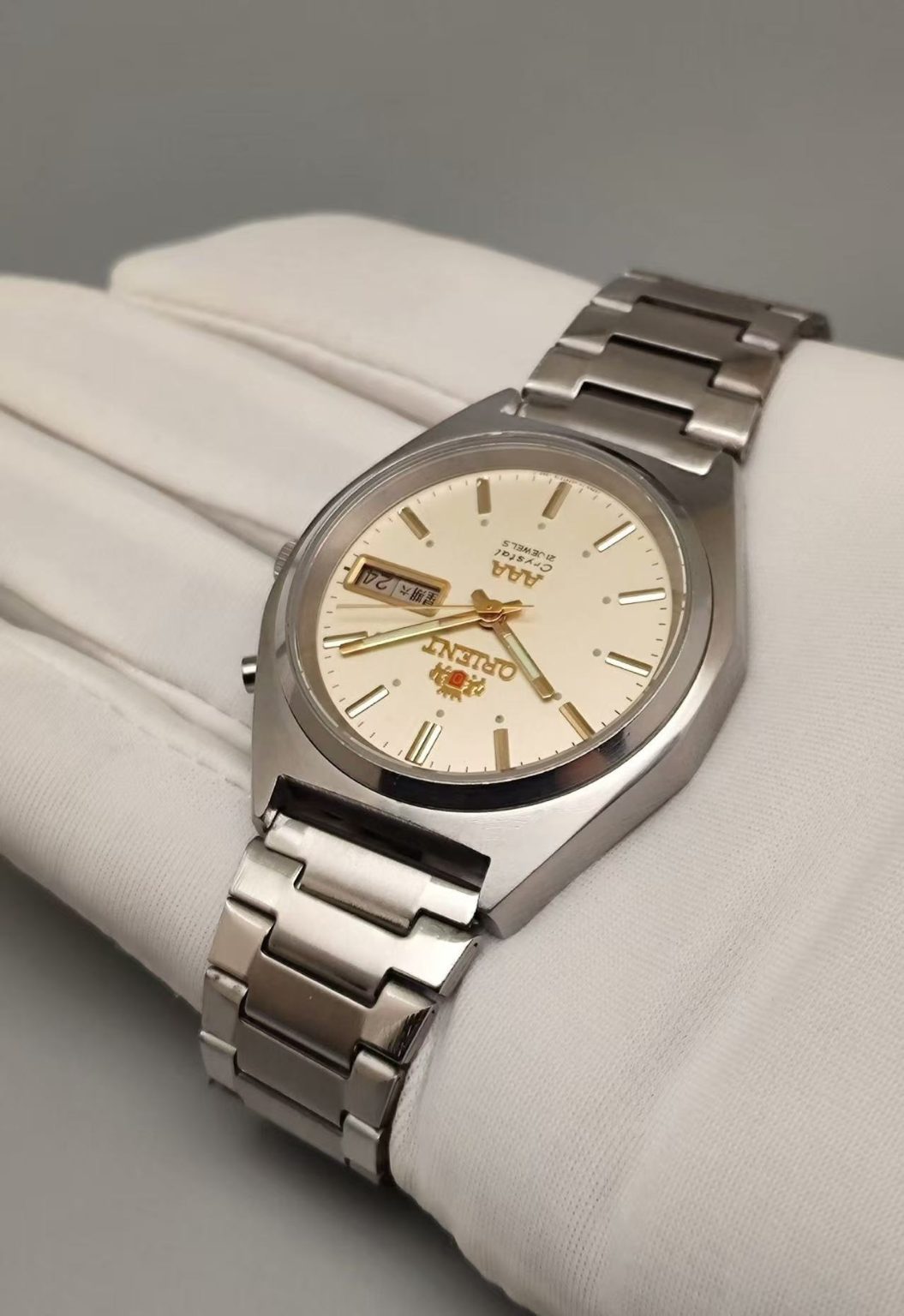 ORIENT Men's Automatic Day Date Watch Cal.46943 21 Jewels 36.5mm 323-0240