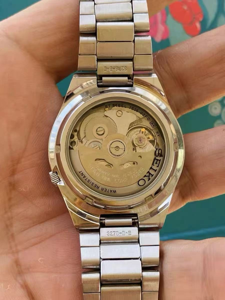 Seiko Number 5 Day Date Automatic Watch 7S26 21 Jewels 37MM 325-0248