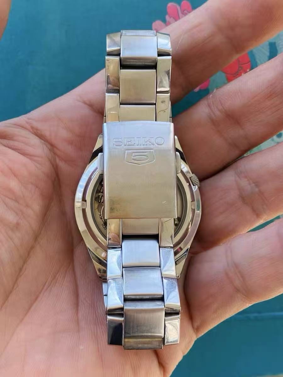 Seiko Number 5 Day Date Automatic Watch 7S26 21 Jewels 37MM 325-0248