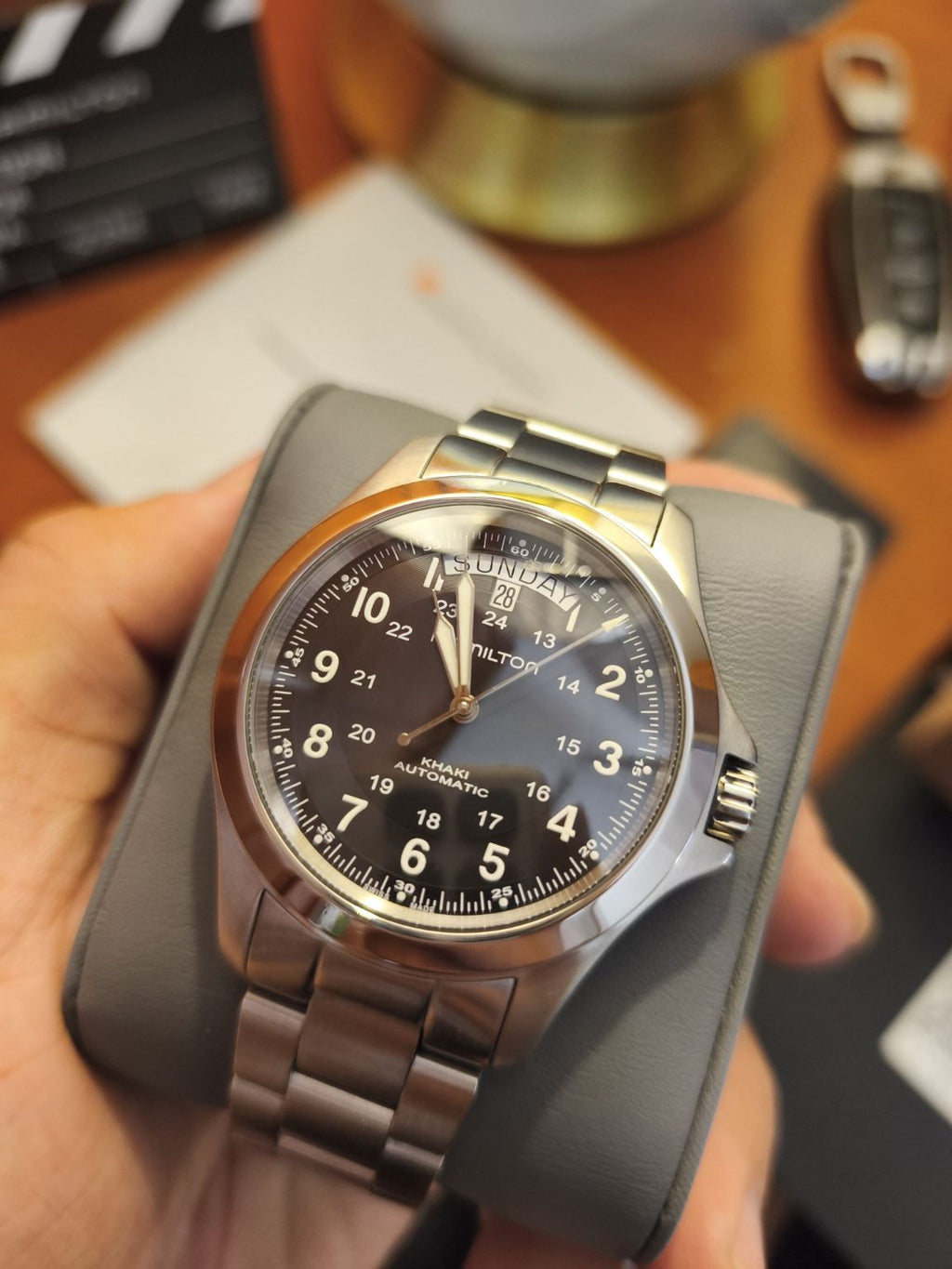 Hamilton Khaki Field King Automatic 40mm Watch H644550 Full Set 342-2200