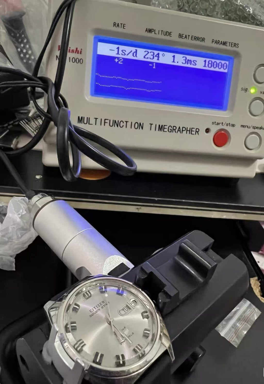 Citizen Seven Star Day Date Automatic Watch 23 Jewels 36MM 302-0300