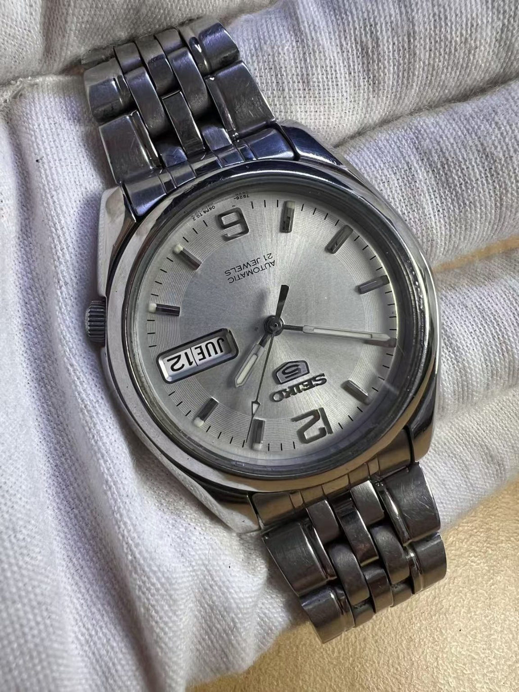 Seiko Number 5 Day Date Automatic Watch 7s26a 21 Jewels 36MM 310-0230