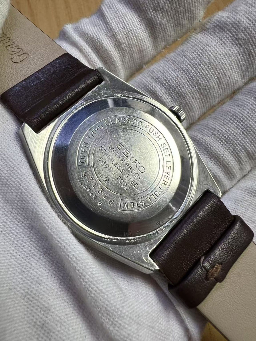 Seiko Lord Matic LM Day Date Automatic Watch 5606 25 Jewels 36MM 303-0400