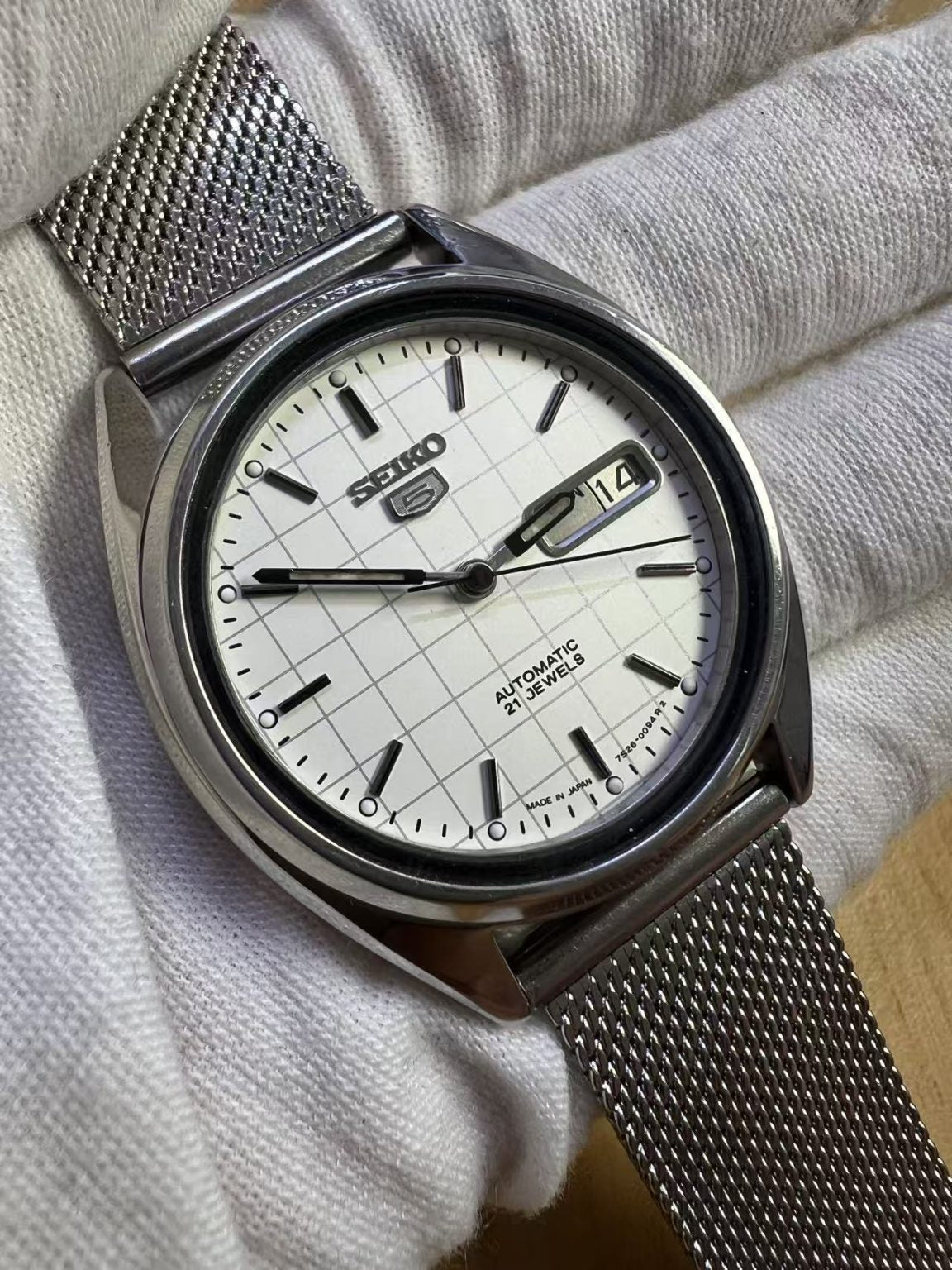 Seiko Number 5 Day Date Automatic Watch 7009 21 Jewels 36MM 314-0200