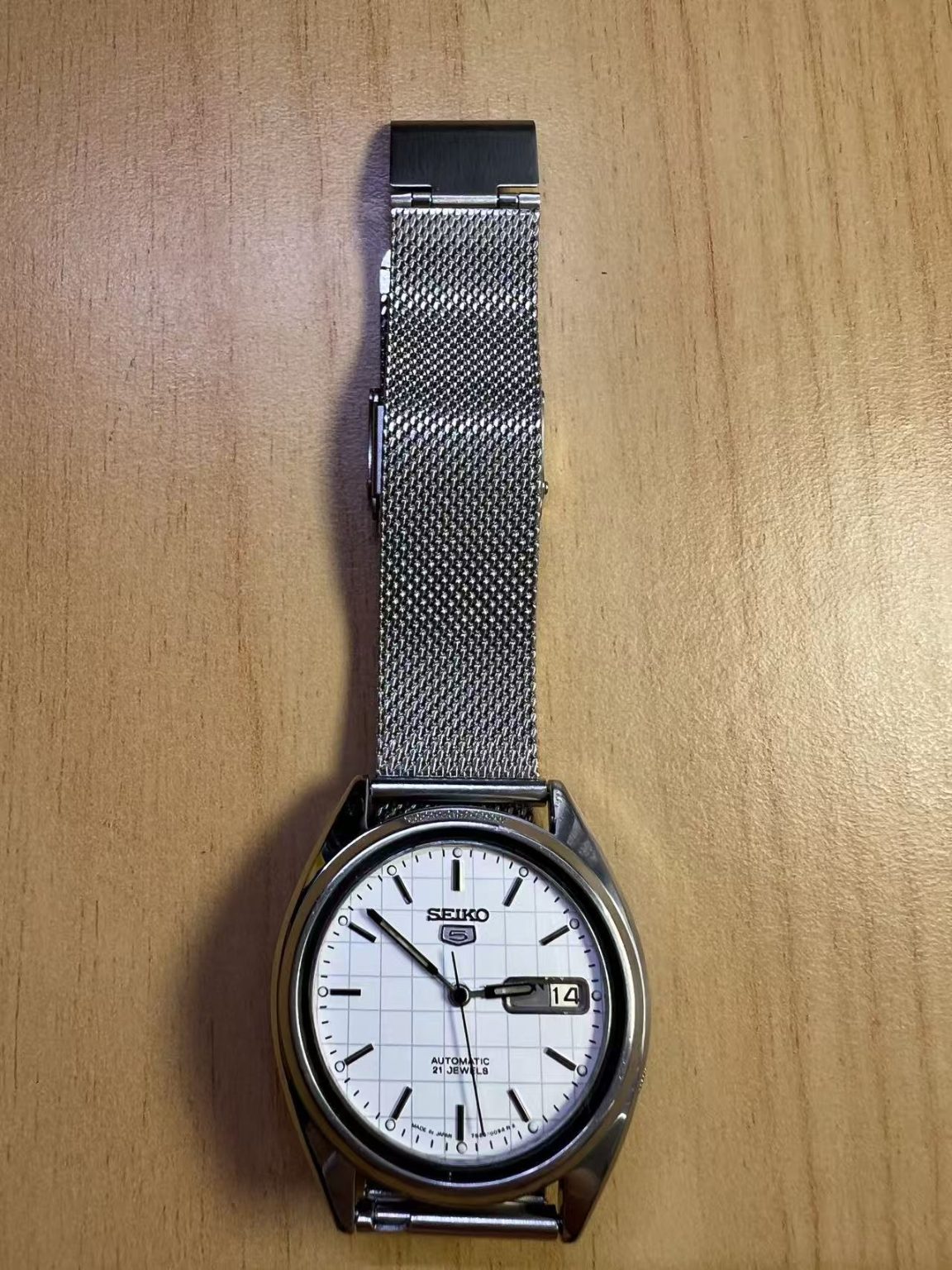 Seiko Number 5 Day Date Automatic Watch 7009 21 Jewels 36MM 314-0200