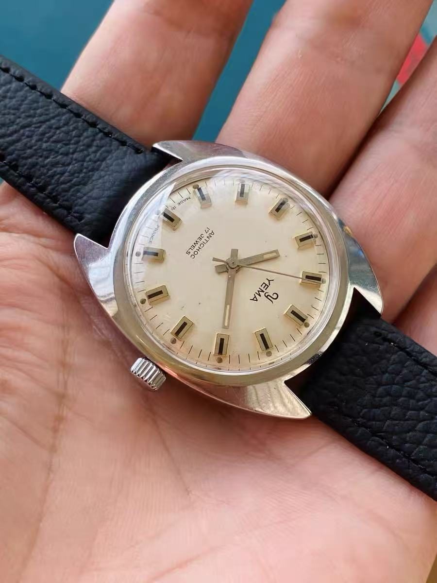 YEMA Vintage Manual-Winding Mens' Watch 36mm 17 Jewels 332-0150