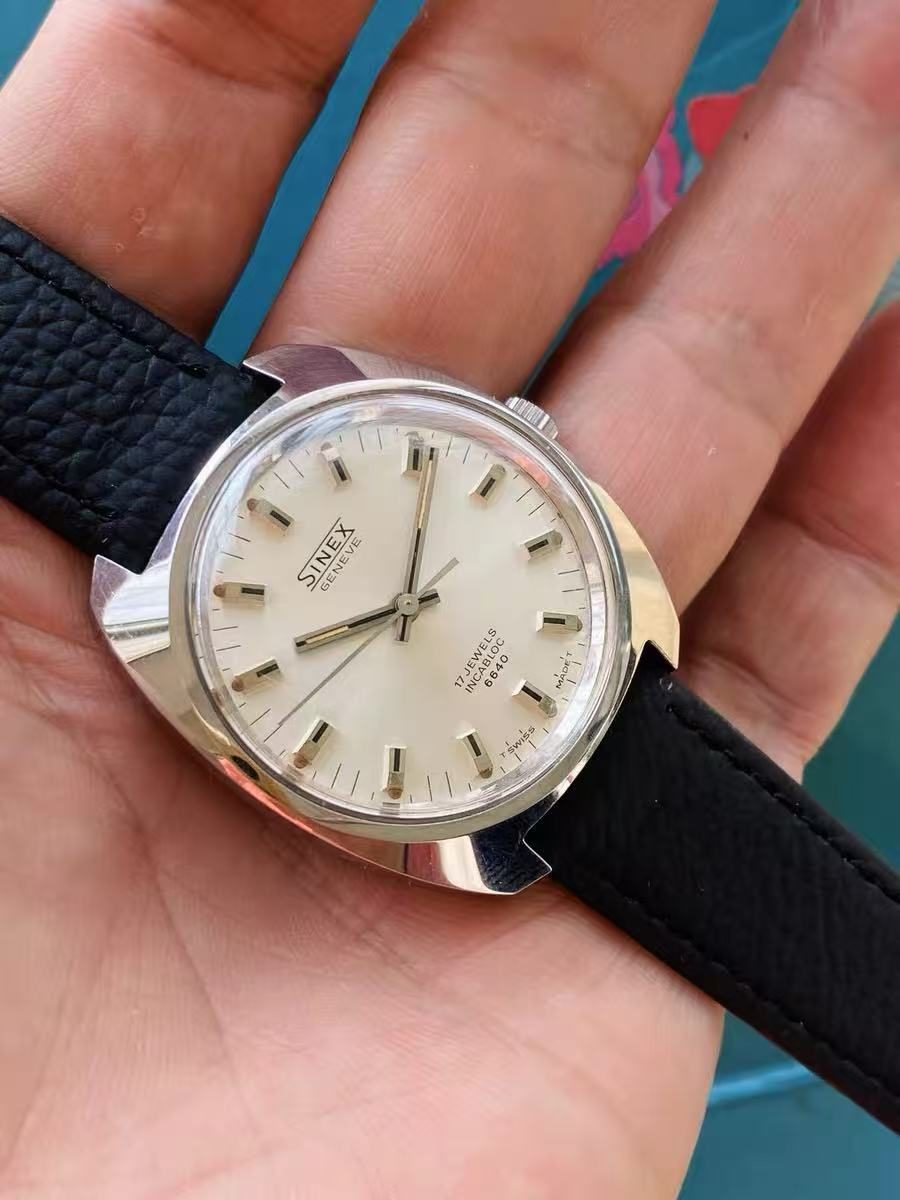 Swiss Made Sinex Genève Manual-Winding Watch 6640 17 Jewels 36MM 331-0198