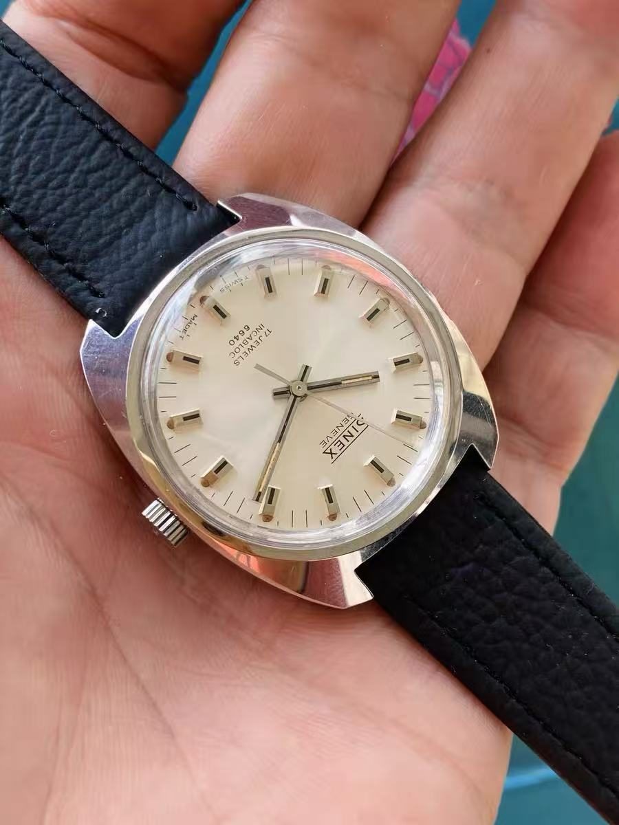 Swiss Made Sinex Genève Manual-Winding Watch 6640 17 Jewels 36MM 331-0198