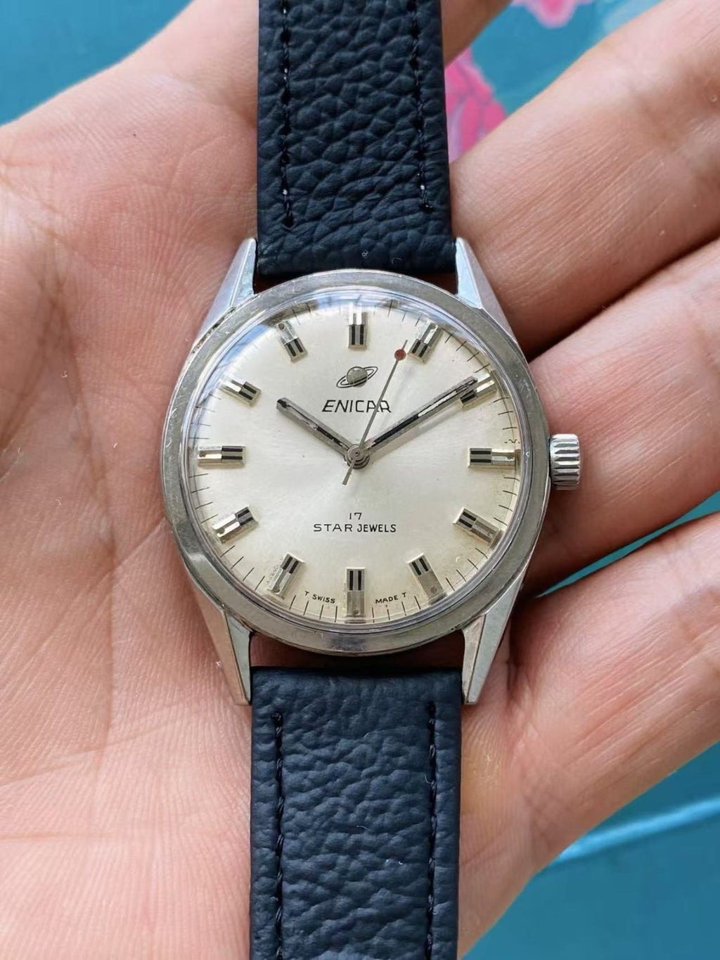 Enicar Manual-Winding Watch AR1140 17 Jewels 35.3MM 126-0170