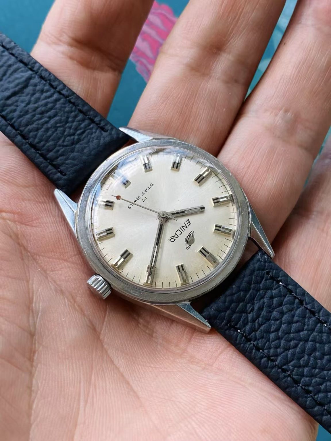 Enicar Manual-Winding Watch AR1140 17 Jewels 35.3MM 126-0170