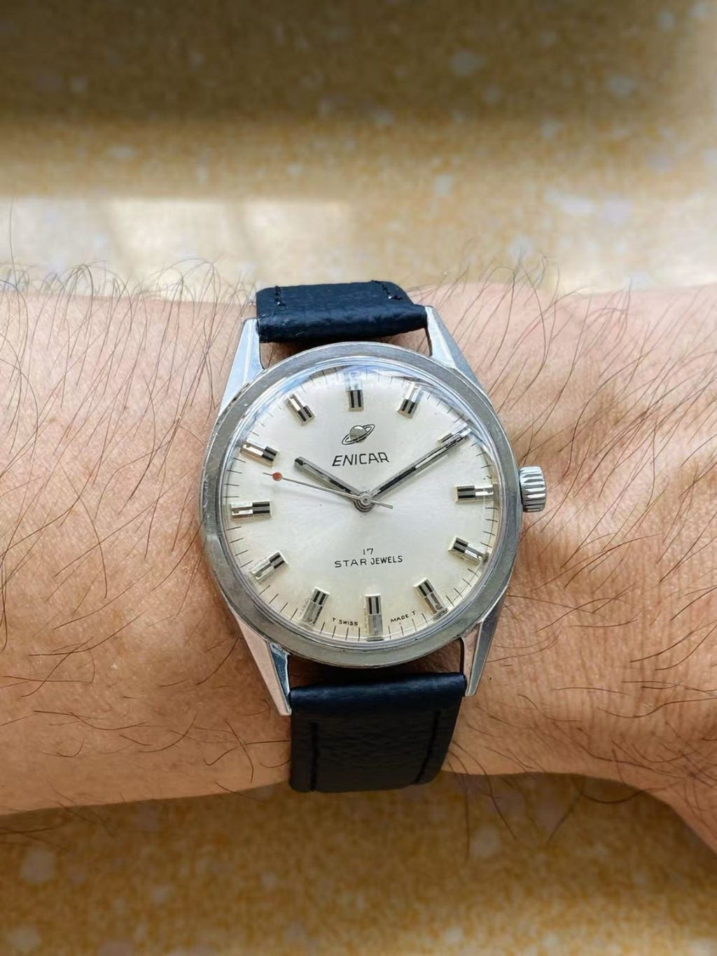 Enicar Manual-Winding Watch AR1140 17 Jewels 35.3MM 126-0170