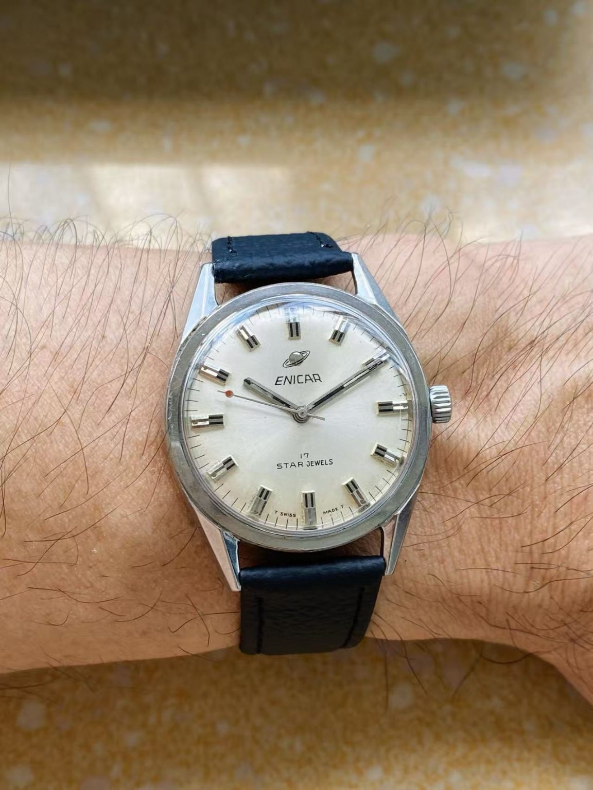 Enicar Manual-Winding Watch AR1140 17 Jewels 35.3MM 126-0170