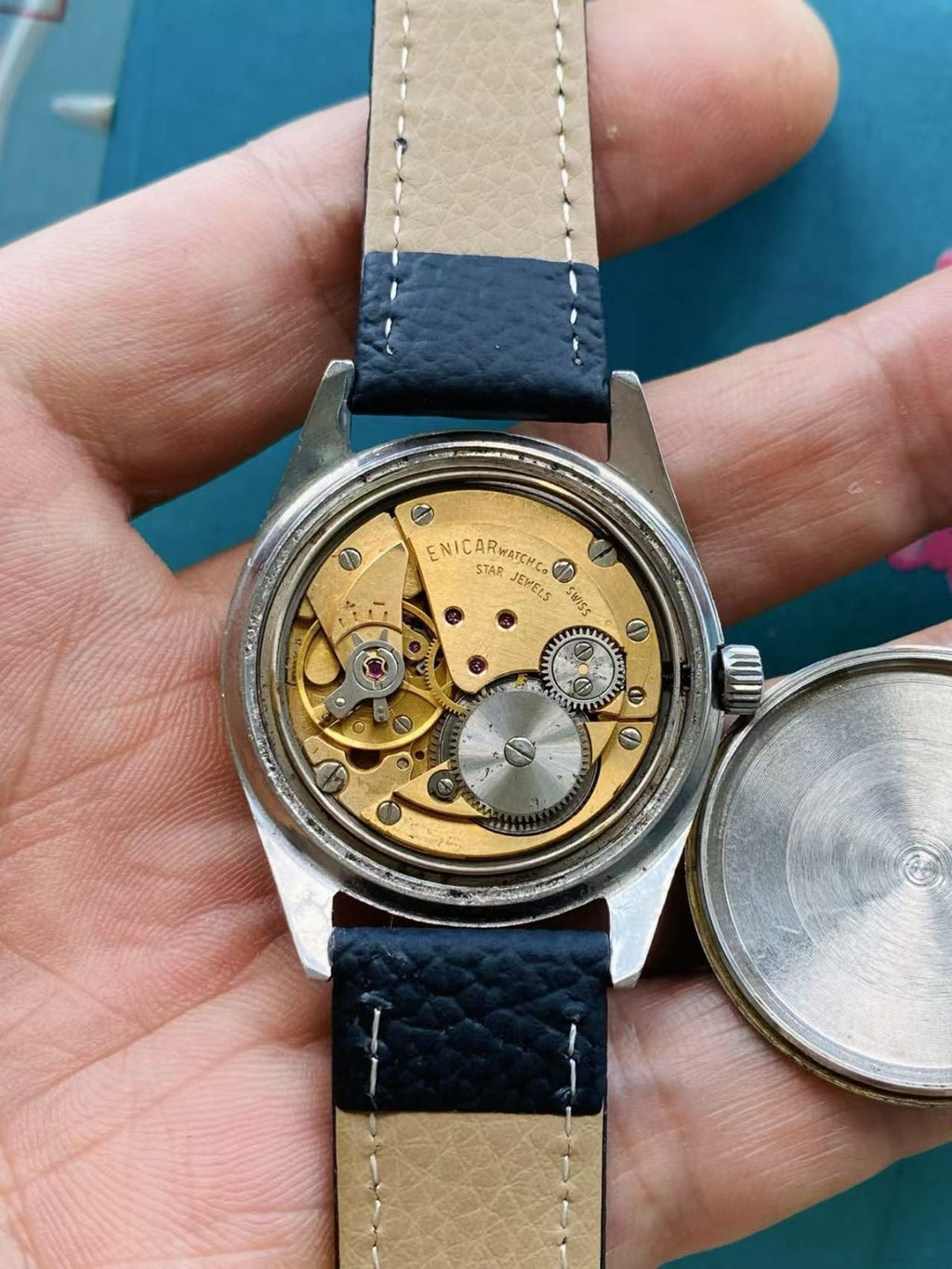 Enicar Manual-Winding Watch AR1140 17 Jewels 35.3MM 126-0170